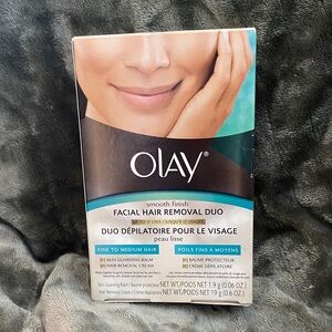 Olay Facial Hair Removal Duo Smooth Finish, Fine to Medium Hair - 2 Step NEW NIB